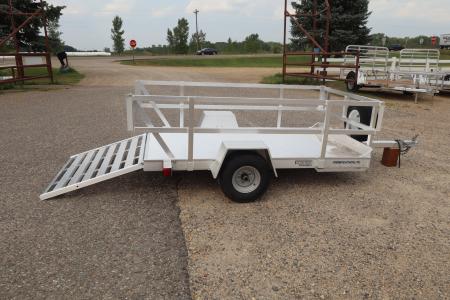 Used 2002 Featherlite Trailers 1693 4.6 x 8 Utility Trailer