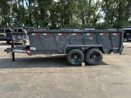 New 2027 Lamar Trailers 83"x14' DT-14K Telescopic Dump Trailer
