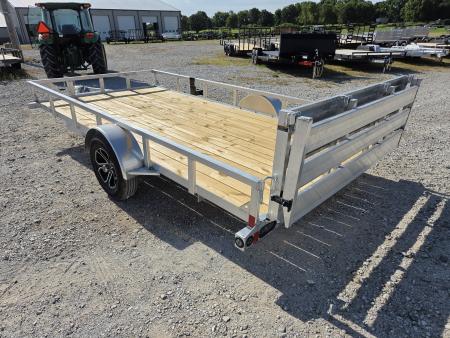 New 2027 Load Trail 83X14 SINGLE 3.5K ALUMINUM UTILITY W/BI-FOLD GATE