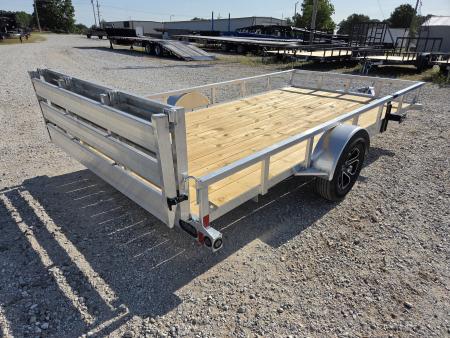 New 2027 Load Trail 83X14 SINGLE 3.5K ALUMINUM UTILITY W/BI-FOLD GATE