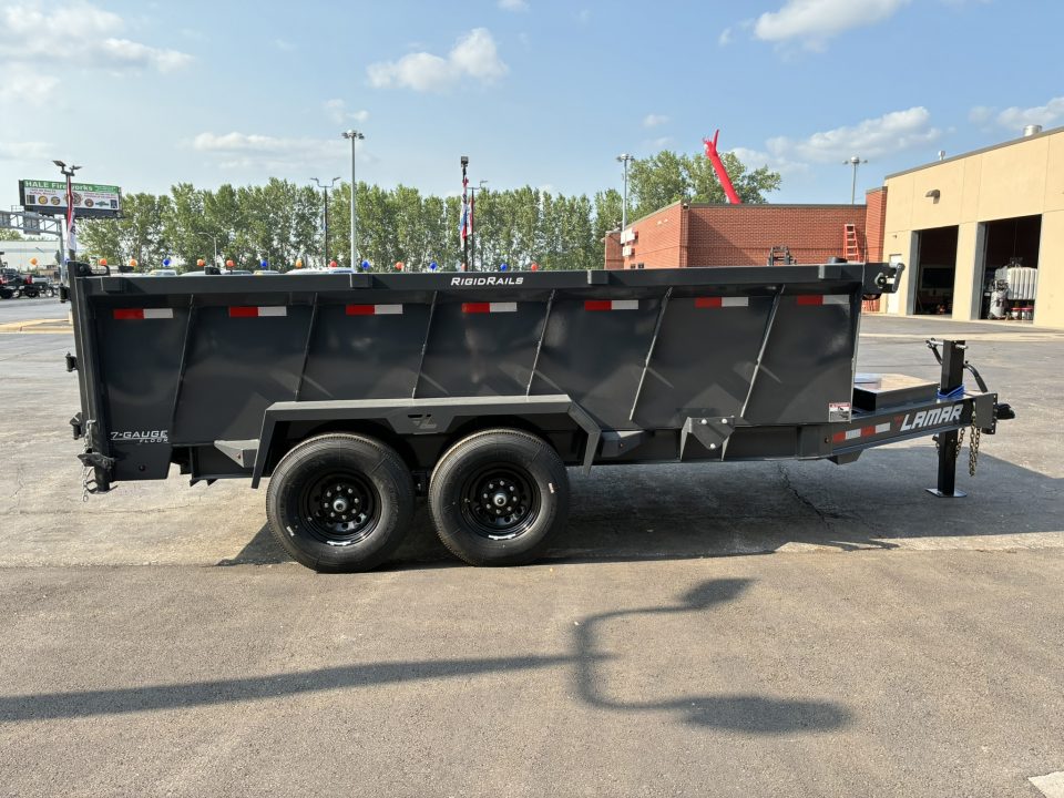 New 2027 Lamar Trailers 83"x14'-DT 14K Telescopic Dump Dump Trailer