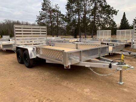 New 2027 Quality Aluminum 82 x14' 7K ATV-Simplicity Utility Trailer