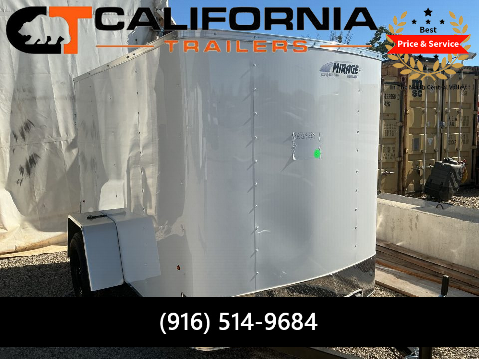 New 2027 Mirage Trailers 5x8 EXPO Single Axle 3K Cargo / Enclosed Trailer