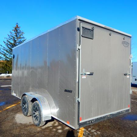 New 2027 Impact Trailers 7 x 16 Quake Flat Top V-Nose 7K Cargo / Enclosed Trailer