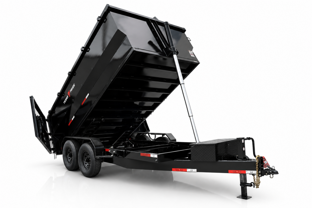 New 2026 Texas Pride Trailers 7X14X4 Dump Trailer