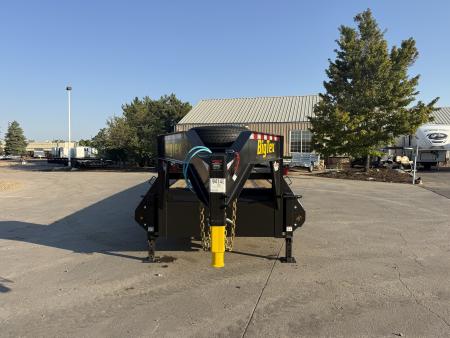 New 2027 Big Tex 14GN-40D5A-MRBK Flatbed Trailer