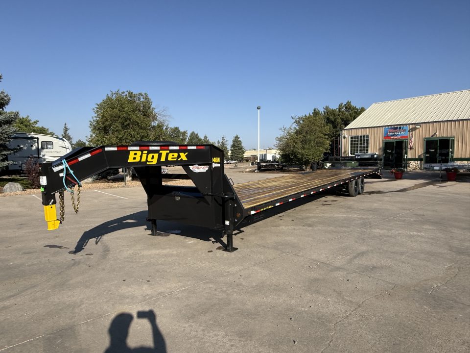 New 2027 Big Tex 14GN-8.5x40D5A-MRBK Flatbed Trailer