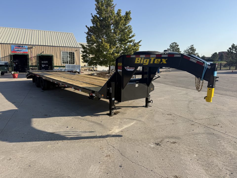 New 2027 Big Tex 25GN-33D5A-MRBK Flatbed Trailer