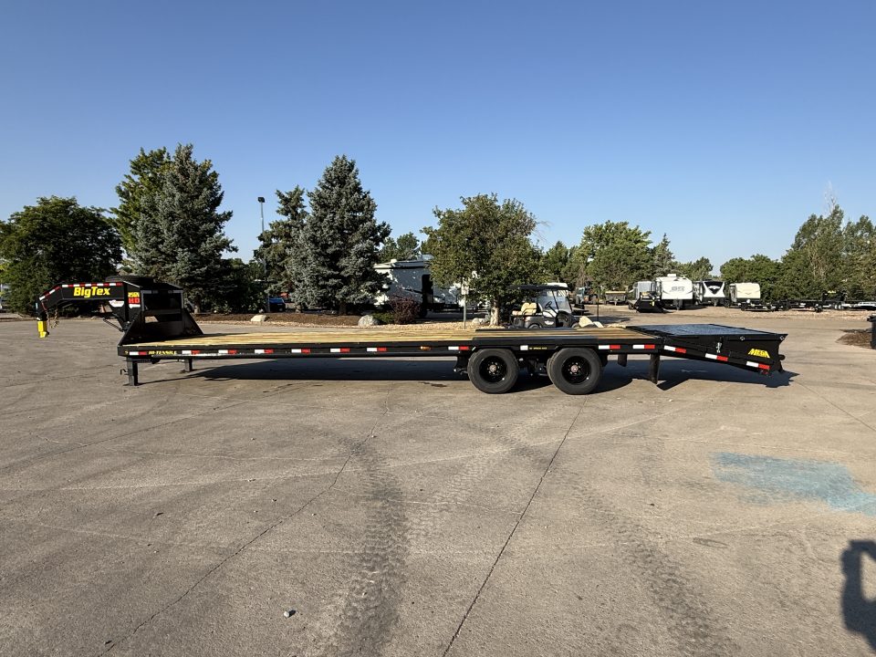 New 2027 Big Tex 25GN-33D5A-MRBK Flatbed Trailer