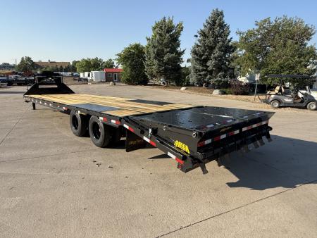 New 2027 Big Tex 25GN-33D5A-MRBK Flatbed Trailer