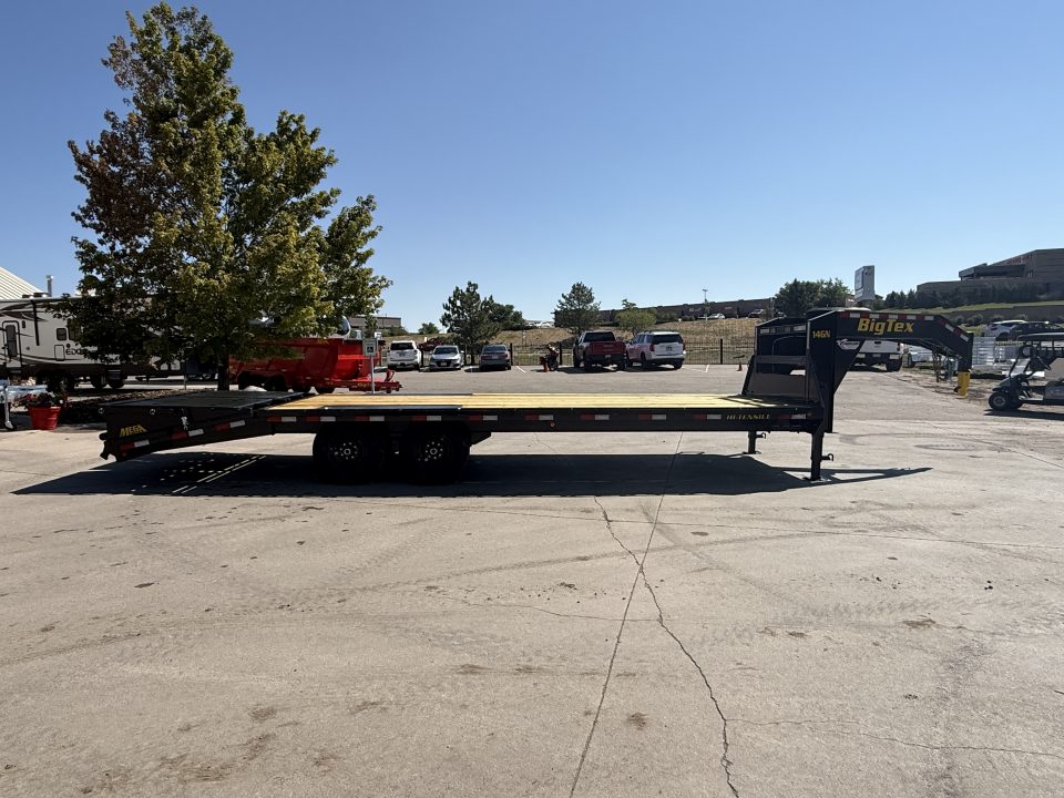 New 2027 Big Tex 14GN-8.5x25D5A-MRBK Flatbed Trailer