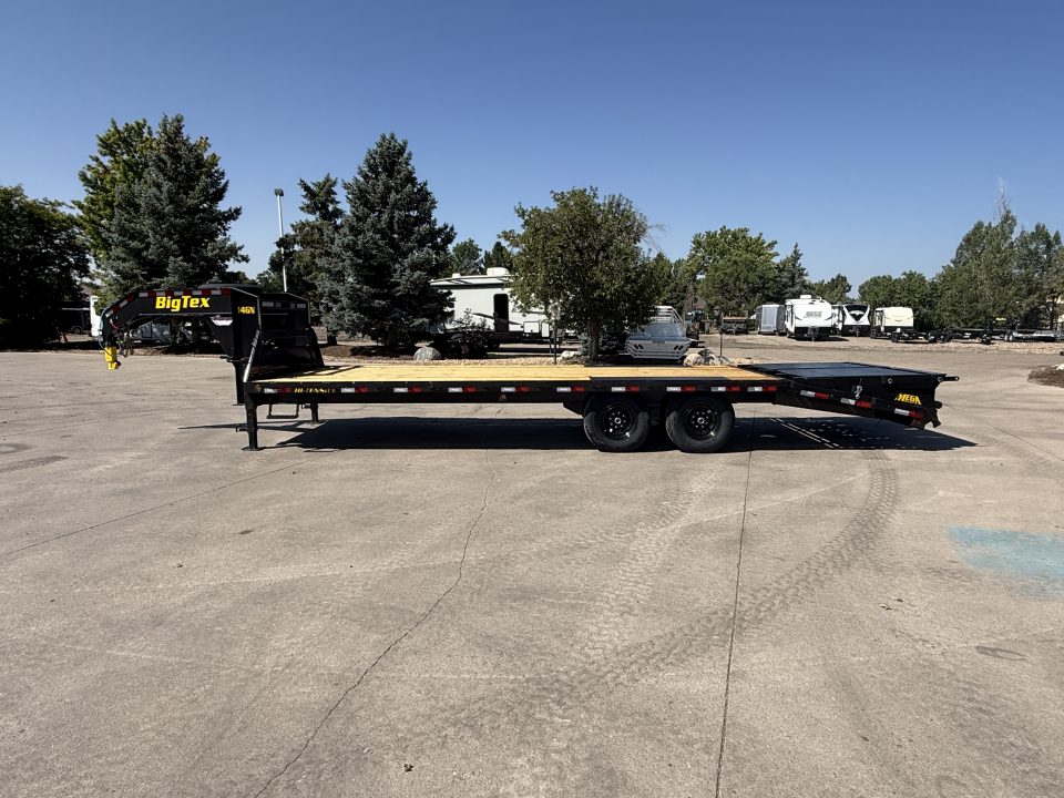 New 2027 Big Tex 14GN-8.5x25D5A-MRBK Flatbed Trailer