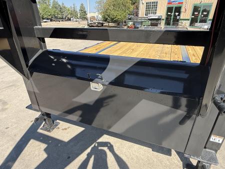 New 2027 Big Tex 14GN-8.5x25D5A-MRBK Flatbed Trailer
