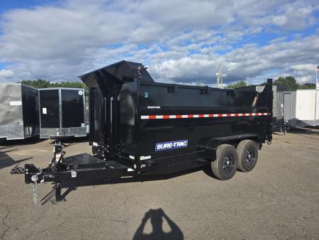 New 2026 Sure-Trac 7X14 14K - 4' HIGH SIDES Dump Trailer