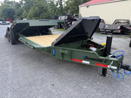 New 2026 Diamond C HXD210 DRIVE OVER FENDER *** ABS BRAKES ***Tilt Trailer HYDRO JACK PRO TILT WINCH PLATE & ROLLER