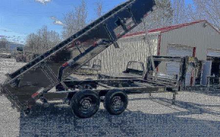 New 2026 Big Tex Trailers 14GT 15.9K TAND GT DUMP 83"x14 6SIR BLACK Dump Trailer
