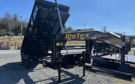 New 2026 Big Tex Trailers 14GT 15.9K TAND GT DUMP 83"x16 6SIR BLACK Dump Trailer