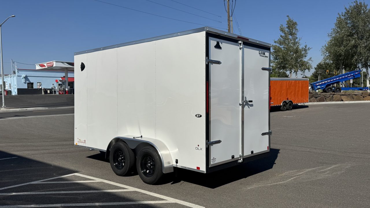 New 2027 Look Trailers 7 x 14 ST DLX Flat Top V-Nose 7K Cargo / Enclosed Trailer
