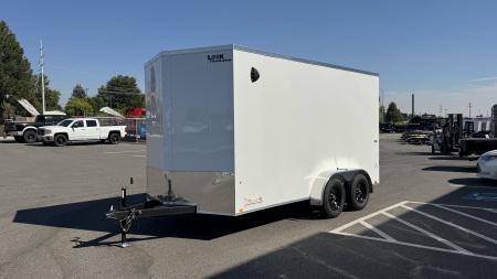 New 2027 Look Trailers 7 x 14 ST DLX Flat Top V-Nose 7K Cargo / Enclosed Trailer