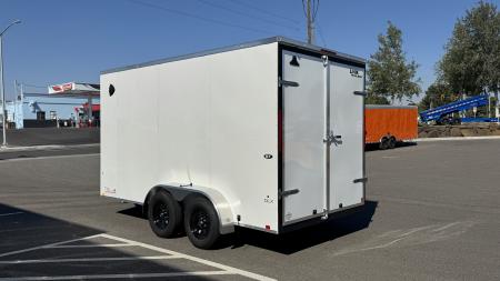 New 2027 Look Trailers 7 x 14 ST DLX Flat Top V-Nose 7K Cargo / Enclosed Trailer