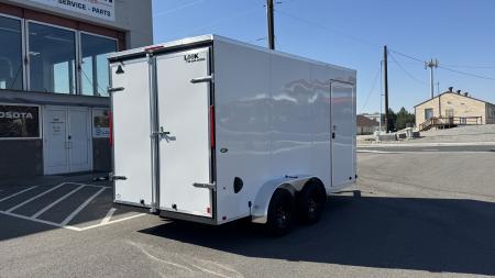New 2027 Look Trailers 7 x 14 ST DLX Flat Top V-Nose 7K Cargo / Enclosed Trailer