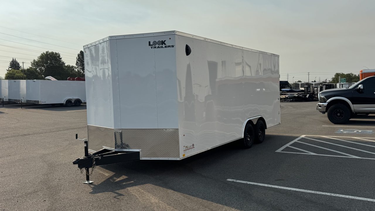 New 2027 Look Trailers 8.5 x 20 ST DLX Flat Top V-Nose car hauler 7K Car Hauler Trailer