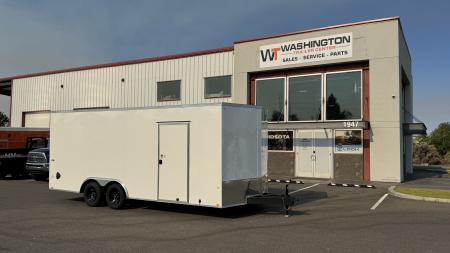 New 2027 Look Trailers 8.5 x 20 ST DLX Flat Top V-Nose car hauler 7K Car Hauler
