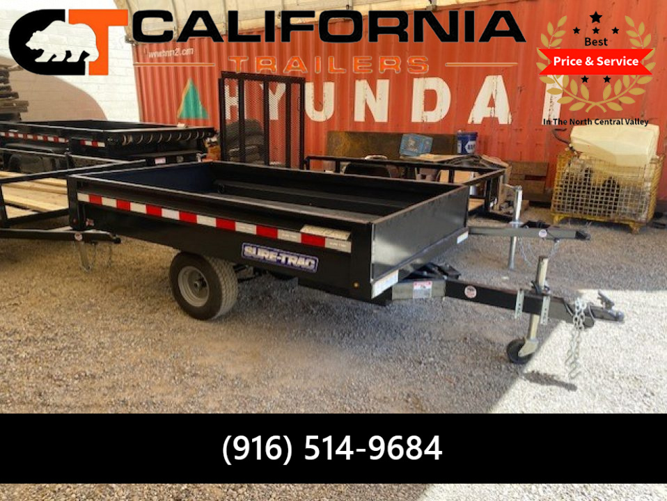 New 2026 Sure-Trac 4.5x8 Utility Dump 3K Dump Trailer