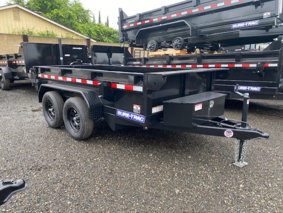 New 2026 Sure-Trac 5x10 Single Ram Homeowner Dump 7K Dump Trailer