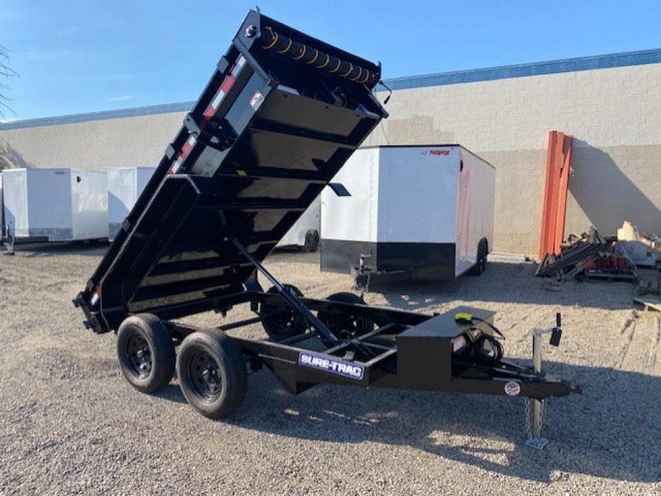 New 2026 Sure-Trac 5x10 Single Ram Homeowner Dump 7K Dump Trailer
