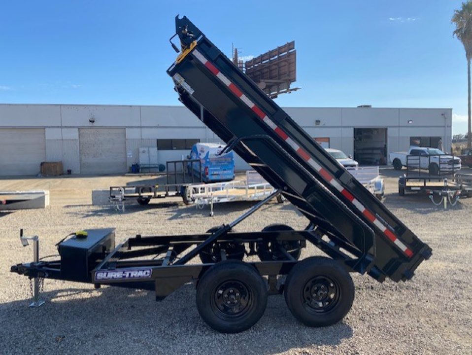 New 2026 Sure-Trac 5x10 Single Ram Homeowner Dump 7K Dump Trailer