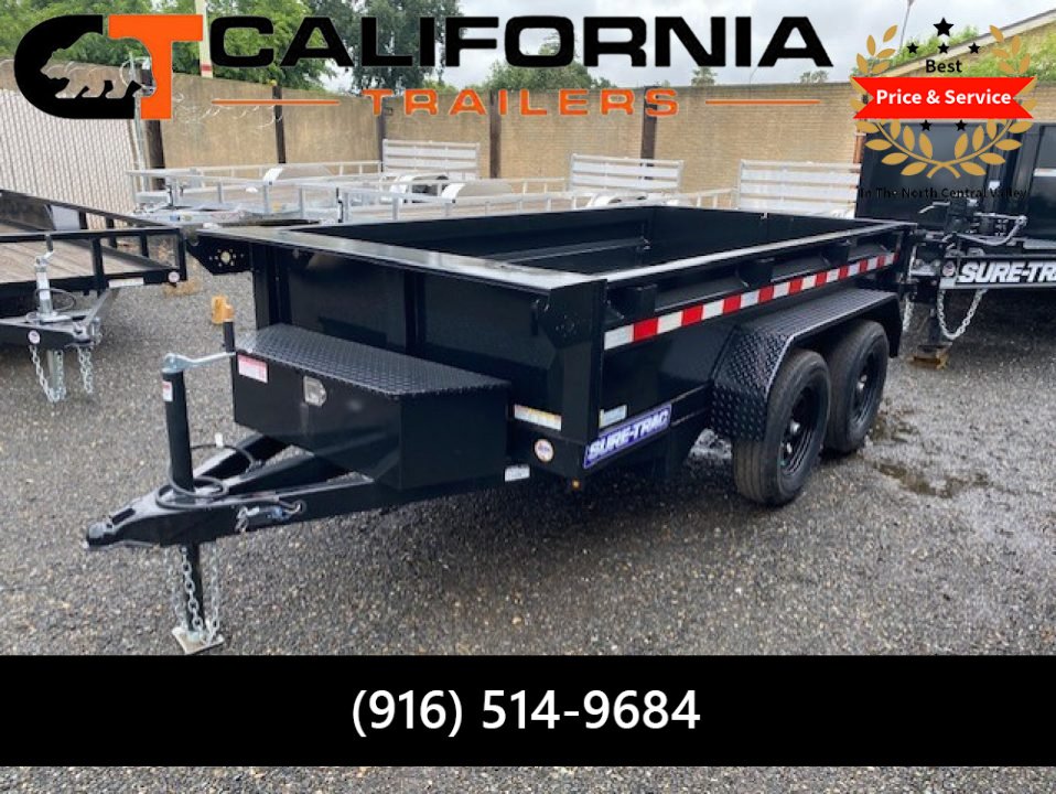 New 2026 Sure-Trac 5x10 Single Ram Homeowner Dump 7K Dump Trailer