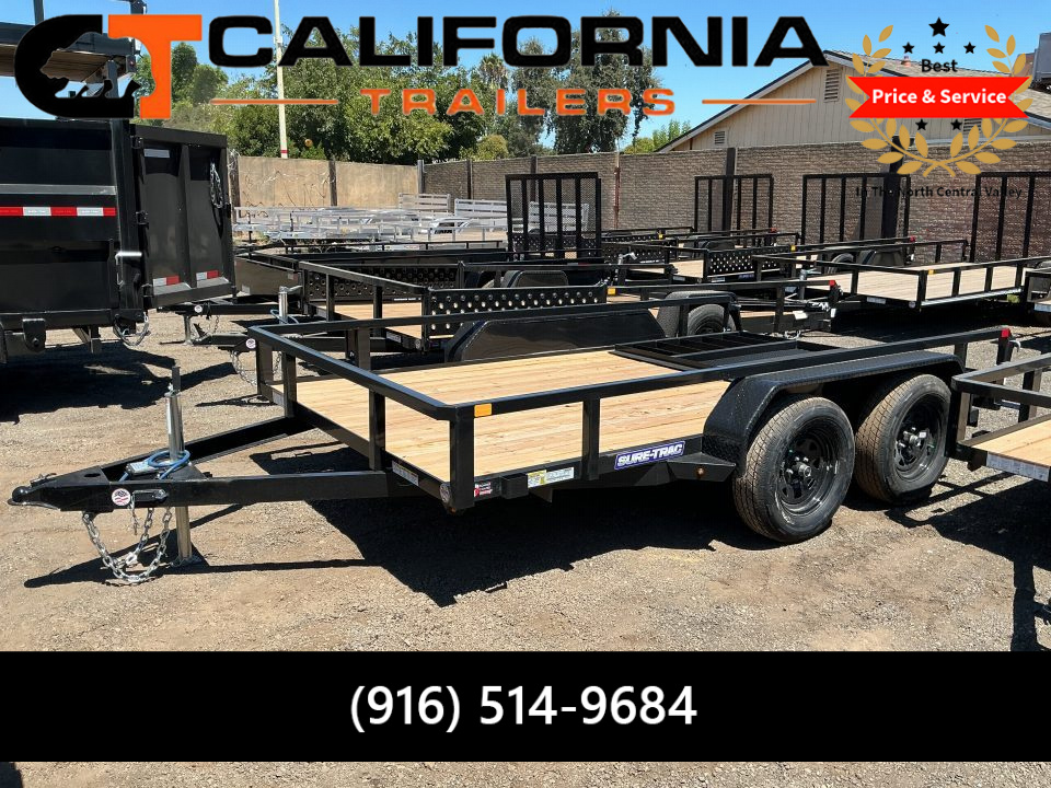 New 2026 Sure-Trac 7x12 Tube Top Utility 7K Utility Trailer