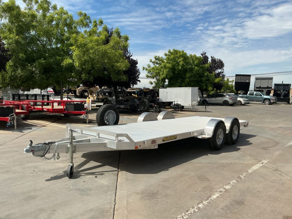 New 2027 Aluma 8220H-TA-EL-R-RTD 7FT X 20FT 9990 GVW Car Hauler