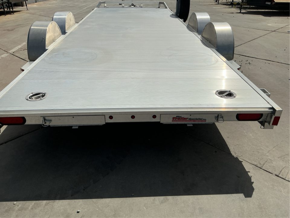 New 2027 Aluma 8220H-TA-EL-R-RTD 7FT X 20FT 9990 GVW Car Hauler