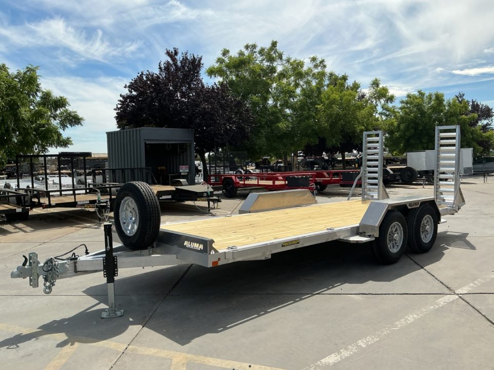 New 2027 Aluma 8118W-10K-TA-EL-R-RTD 7FT X 18FT 10K GVW Car Hauler