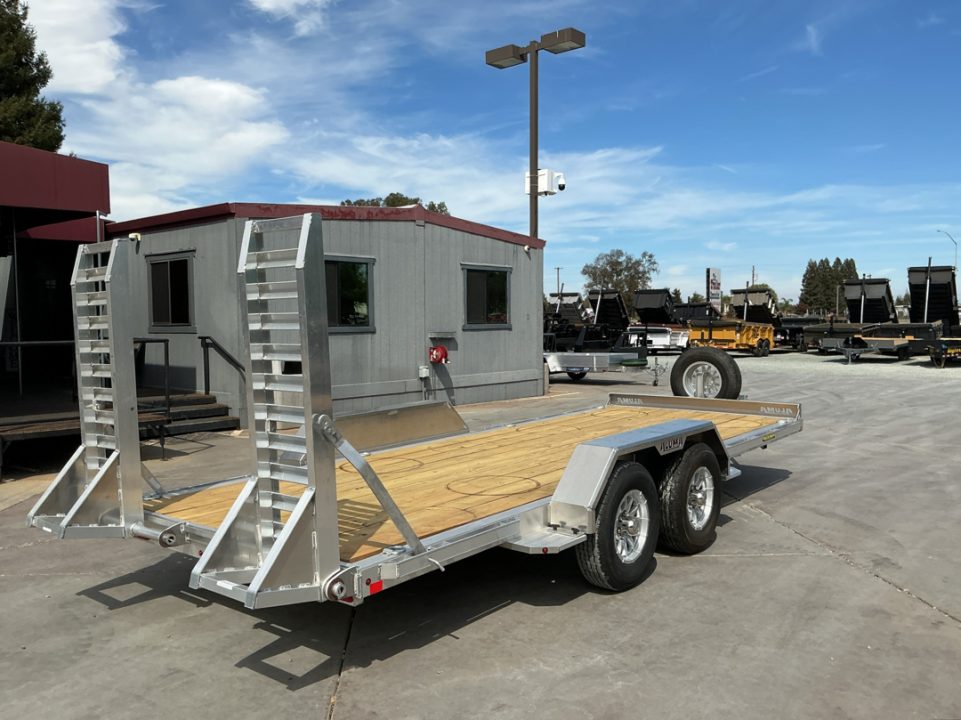 New 2027 Aluma 8118W-10K-TA-EL-R-RTD 7FT X 18FT 10K GVW Car Hauler