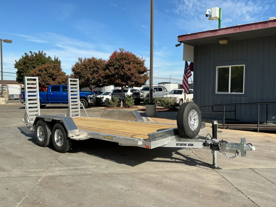 New 2027 Aluma 8116W-10K-EL-R-RTD 7FT X 16FT 10K GVW Car Hauler