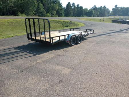 New 2027 PJ Trailers UL 83"x18' Tandem Axle Utility Trailer