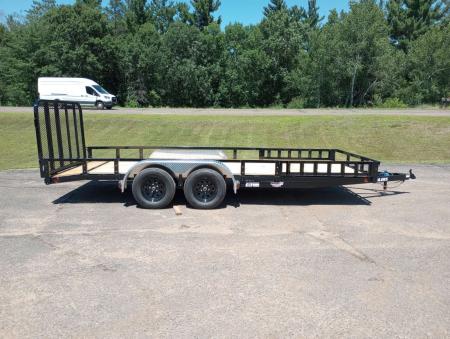 New 2027 PJ Trailers UL 83"x18' Tandem Axle Utility Trailer