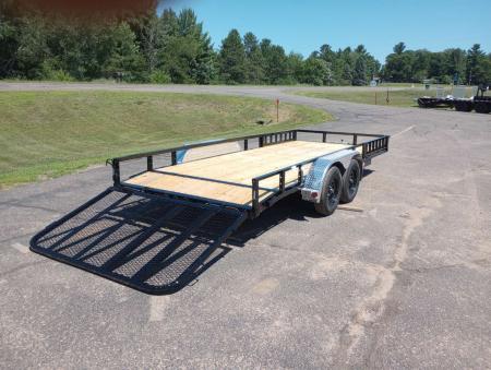 New 2027 PJ Trailers UL 83"x18' Tandem Axle Utility Trailer