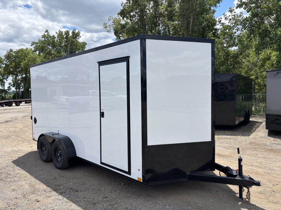 New 2027 Cross Trailers 7x16 7000 GVWR 84" Interior Height Blackout PCKG Cargo / Enclosed Trailer