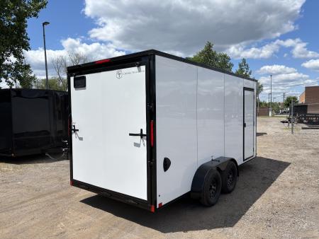 New 2027 Cross Trailers 7x16 7000 GVWR 84" Interior Height Blackout PCKG Cargo / Enclosed Trailer