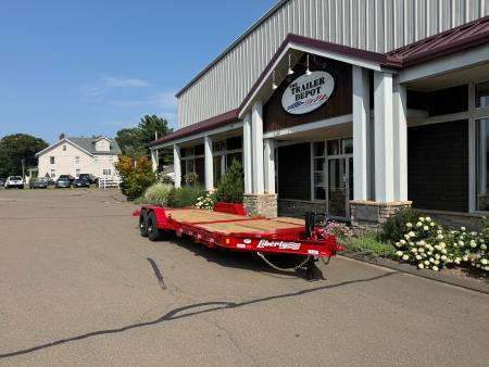 New Liberty 6'11" x 22' Split Deck I-Beam Tilt Trailer 17.5K