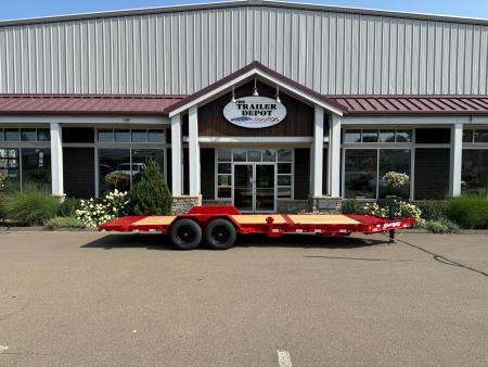 New Liberty 6'11  x 22' Split Deck I-Beam Tilt Trailer 17.5K
