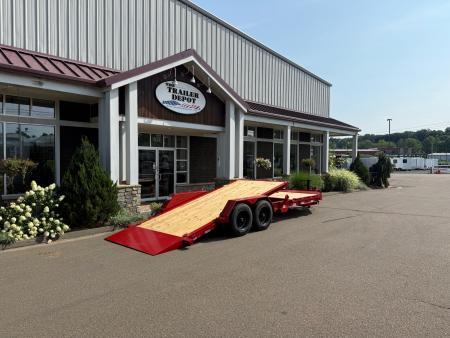 New Liberty 6'11" x 22' Split Deck I-Beam Tilt Trailer 17.5K
