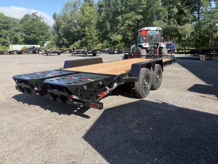 New 2027 BWISE 15.4K 20' Equipment Trailer with 3' Self Cleaning Dovetail