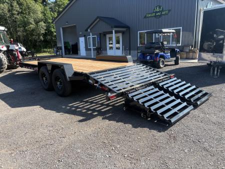 New 2027 BWISE 15.4K 20' Equipment Trailer with 3' Self Cleaning Dovetail