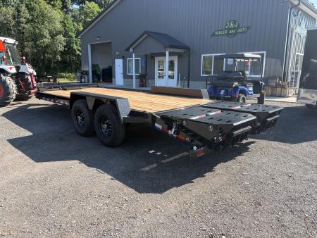 New 2027 BWISE 15.4K 20' Equipment Trailer with 3' Self Cleaning Dovetail