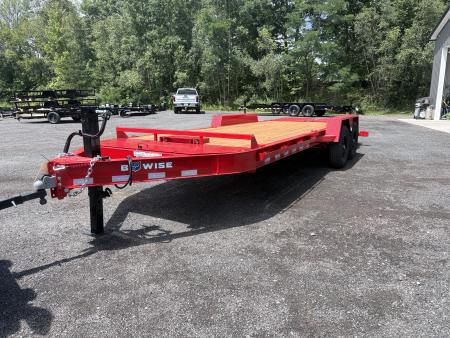 New 2027 BWISE 15.4K 20' Equipment Trailer with 3' Self Cleaning Dovetail